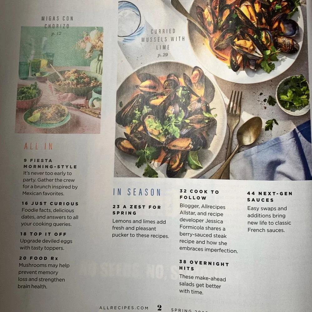 Allrecipes Magazine Spring 2025 Edition Recipes Cooking Home Kitchen Salads